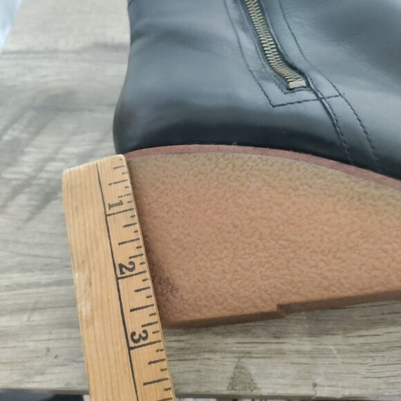 Cole Haan Women's Black Auden Short Waterproof Wedge Ankle Boot Bootie 10B - Picture 8 of 11